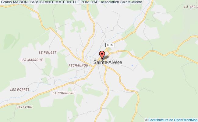 plan association Maison D'assistante Maternelle Pom D'api Val de Louyre et Caudeau