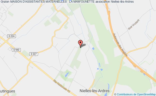 plan association Maison D'assistantes Maternelles : La Mam'ounette Nielles-lès-Ardres