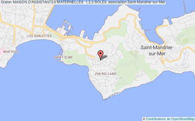plan association Maison D'assistantes Maternelles  1,2,3 Soleil Saint-Mandrier-sur-Mer