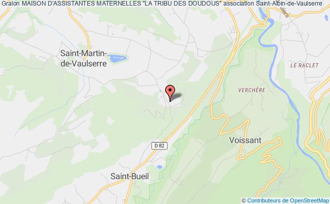 plan association Maison D'assistantes Maternelles "la Tribu Des Doudous" Saint-Albin-de-Vaulserre