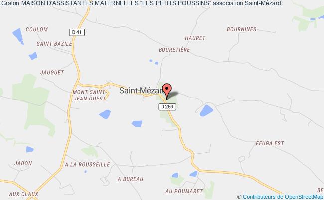 plan association Maison D'assistantes Maternelles "les Petits Poussins" Saint-Mézard