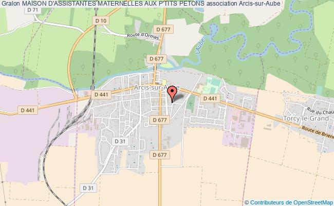 plan association Maison D'assistantes Maternelles Aux P'tits Petons Arcis-sur-Aube