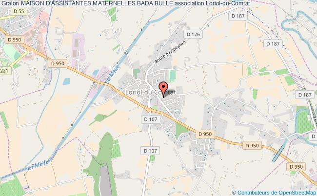 plan association Maison D'assistantes Maternelles Bada Bulle Loriol-du-Comtat