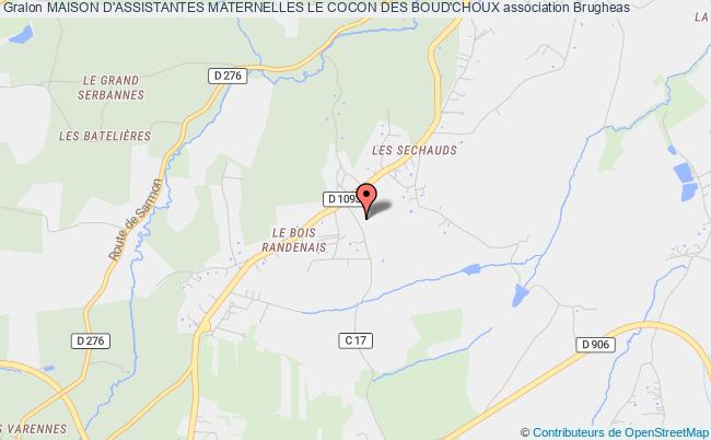 plan association Maison D'assistantes Maternelles Le Cocon Des Boud'choux Brugheas