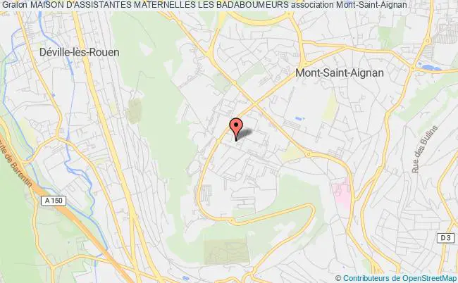 plan association Maison D'assistantes Maternelles Les Badaboumeurs Mont-Saint-Aignan