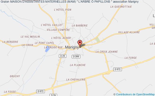 plan association Maison D'assistantes Maternelles (mam) " L'arbre Ô Papillons " Marigny-Le-Lozon