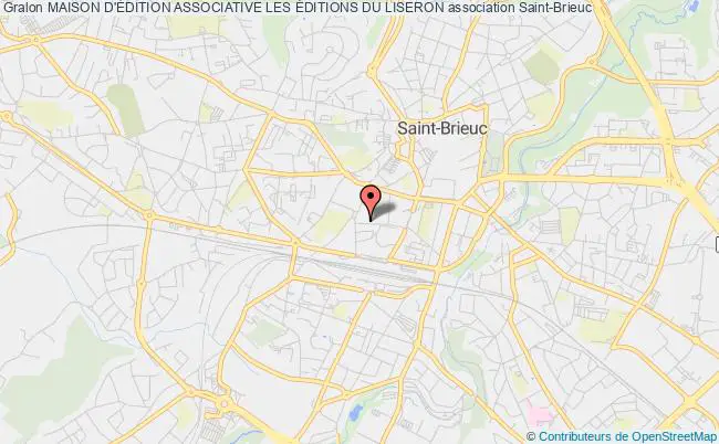 plan association Maison D'Édition Associative Les Éditions Du Liseron Saint-Brieuc