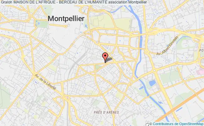 plan association Maison De L'afrique - Berceau De L'humanitÉ Montpellier