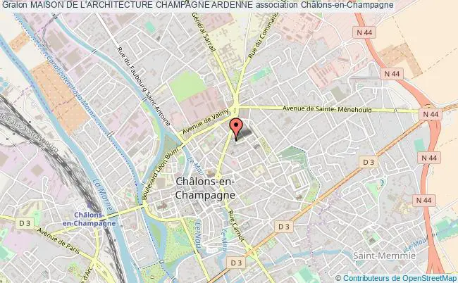 plan association Maison De L'architecture Champagne Ardenne Châlons-en-Champagne