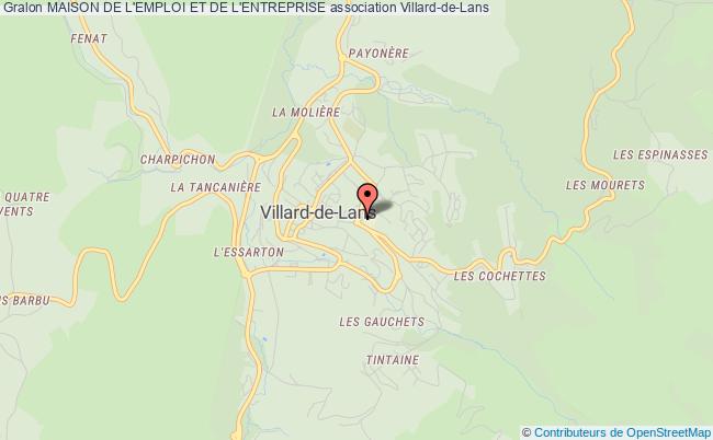 plan association Maison De L'emploi Et De L'entreprise Villard-de-Lans