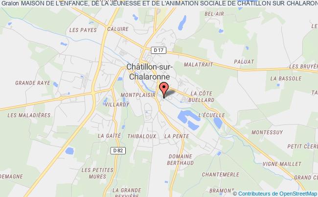 plan association Maison De L'enfance, De La Jeunesse Et De L'animation Sociale De ChÂtillon Sur Chalaronne "la Passerelle" Châtillon-sur-Chalaronne