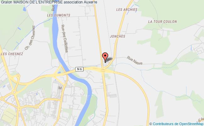 plan association Maison De L'entreprise Auxerre