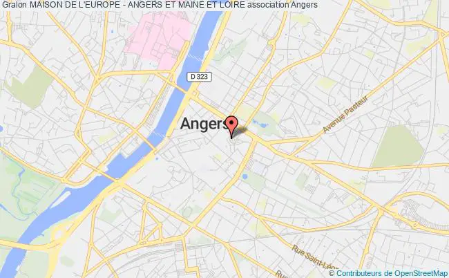 plan association Maison De L'europe - Angers Et Maine Et Loire Angers