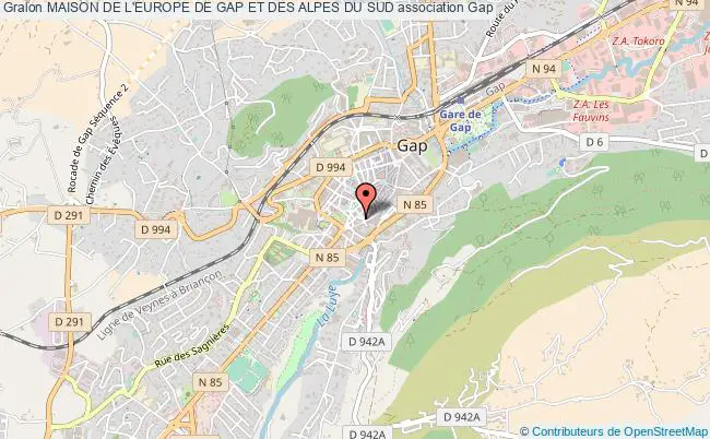 plan association Maison De L'europe De Gap Et Des Alpes Du Sud Gap