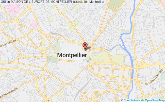 plan association Maison De L Europe De Montpellier Montpellier