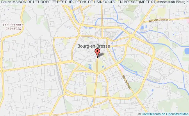 plan association Maison De L'europe Et Des Europeens De L'ain/bourg-en-bresse (mdee 01) Bourg-en-Bresse