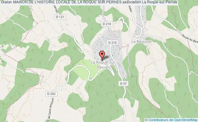 plan association Maison De L'histoire Locale De La Roque Sur Pernes La    Roque-sur-Pernes