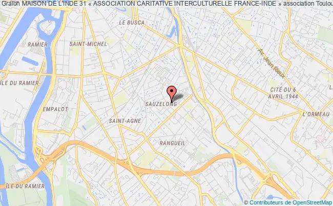 plan association Maison De L'inde 31 « Association Caritative Interculturelle France-inde » Toulouse