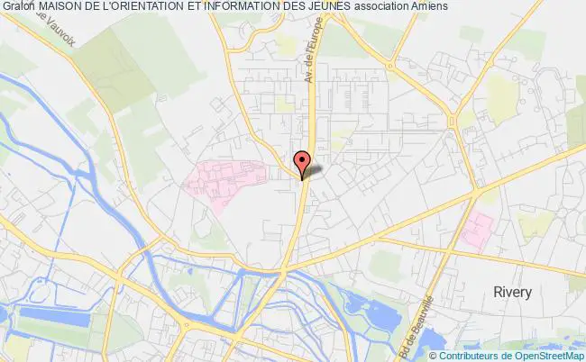 plan association Maison De L'orientation Et Information Des Jeunes Amiens