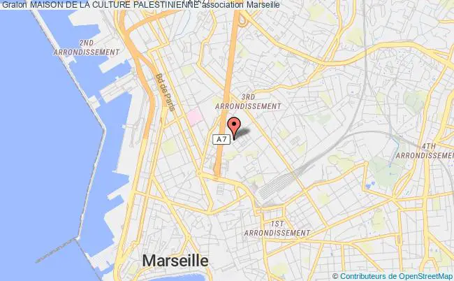plan association Maison De La Culture Palestinienne Marseille