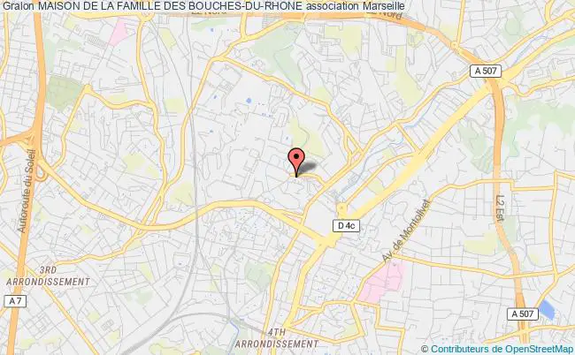 plan association Maison De La Famille Des Bouches-du-rhone Marseille 13