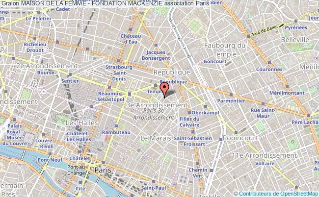 plan association Maison De La Femme - Fondation Mackenzie Paris 15e