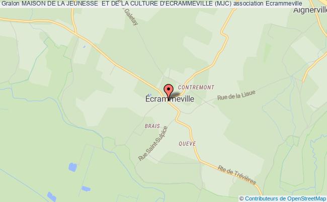 plan association Maison De La Jeunesse  Et De La Culture D'ecrammeville (mjc) Écrammeville