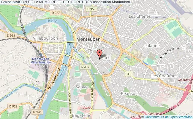 plan association Maison De La MÉmoire Et Des Écritures Montauban