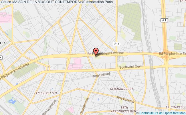 plan association Maison De La Musique Contemporaine Paris