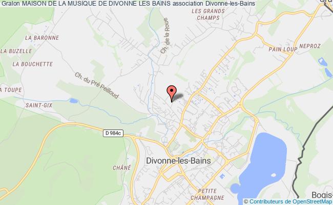 plan association Maison De La Musique De Divonne Les Bains Divonne-les-Bains