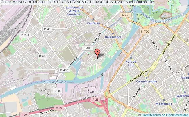 plan association Maison De Quartier Des Bois Blancs-boutique De Services Lille