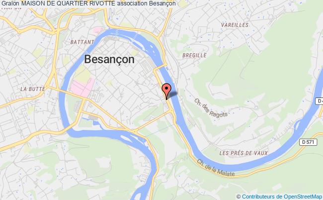 plan association Maison De Quartier Rivotte Besançon