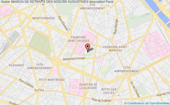 plan association Maison De Retraite Des Soeurs Augustines Paris