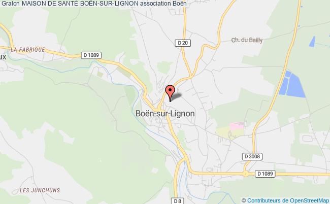 plan association Maison De SantÉ BoËn-sur-lignon Boën-sur-Lignon