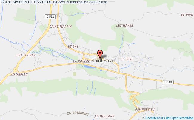 plan association Maison De SantÉ De St Savin Saint-Savin