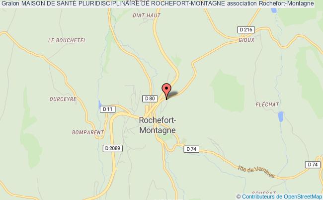 plan association Maison De SantÉ Pluridisciplinaire De Rochefort-montagne Rochefort-Montagne