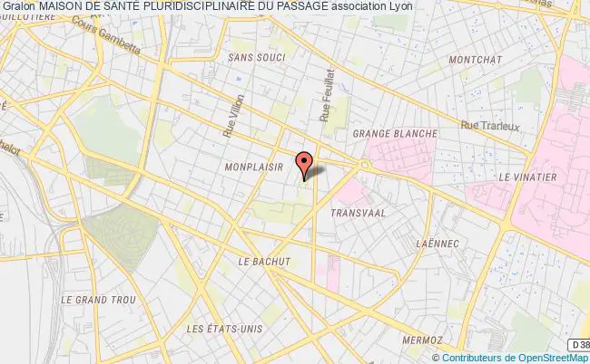 plan association Maison De SantÉ Pluridisciplinaire Du Passage Lyon