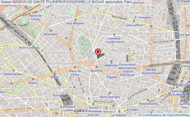 plan association Maison De SantÉ Pluriprofessionnelle Bichat Paris 18e