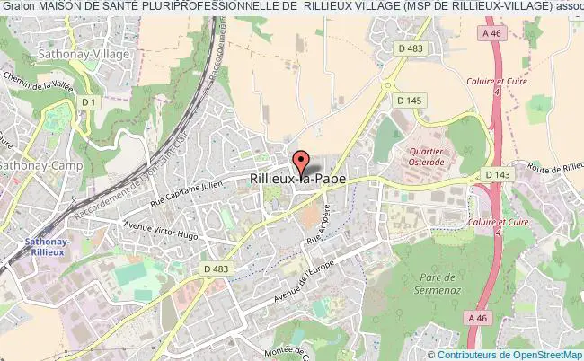 plan association Maison De SantÉ Pluriprofessionnelle De  Rillieux Village (msp De Rillieux-village) Rillieux-la-Pape