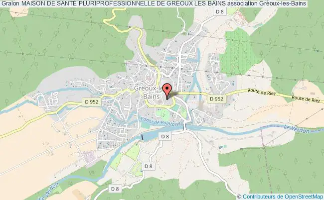 plan association Maison De SantÉ Pluriprofessionnelle De GrÉoux Les Bains Gréoux-les-Bains