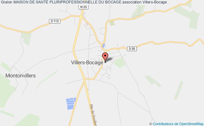 plan association Maison De SantÉ Pluriprofessionnelle Du Bocage Villers-Bocage