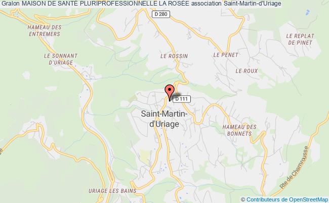 plan association Maison De SantÉ Pluriprofessionnelle La RosÉe Saint-Martin-d'Uriage