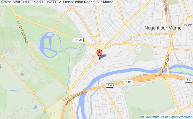 plan association Maison De SantÉ Watteau Nogent-sur-Marne