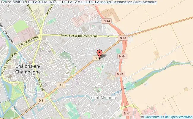 plan association Maison Departementale De La Famille De La Marne Saint-Memmie