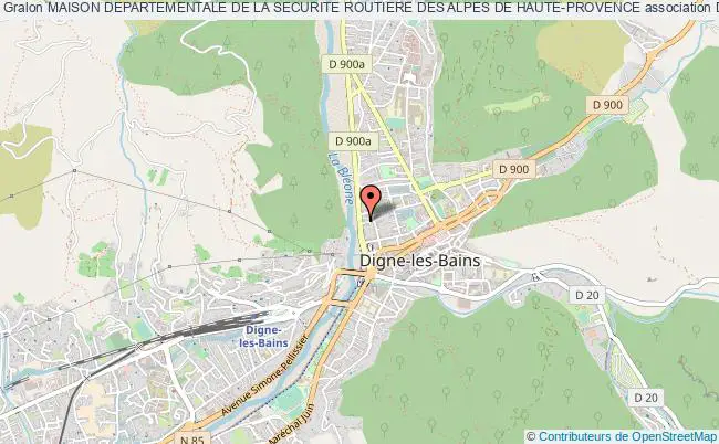 plan association Maison Departementale De La Securite Routiere Des Alpes De Haute-provence Digne-les-Bains