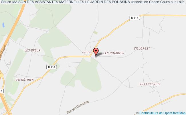 plan association Maison Des Assistantes Maternelles Le Jardin Des Poussins Cosne-Cours-sur-Loire