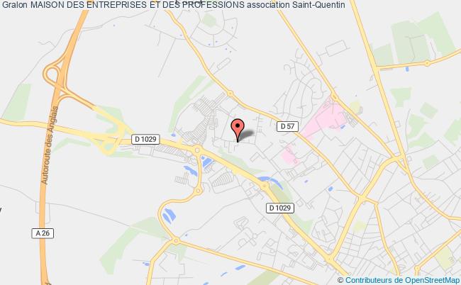 plan association Maison Des Entreprises Et Des Professions Saint-Quentin