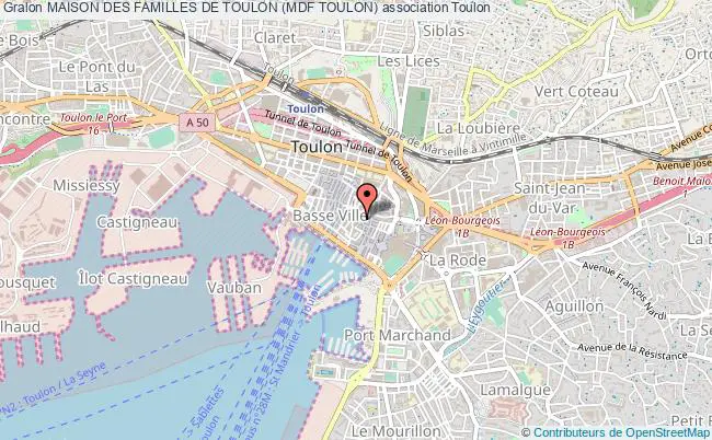 plan association Maison Des Familles De Toulon (mdf Toulon) Toulon