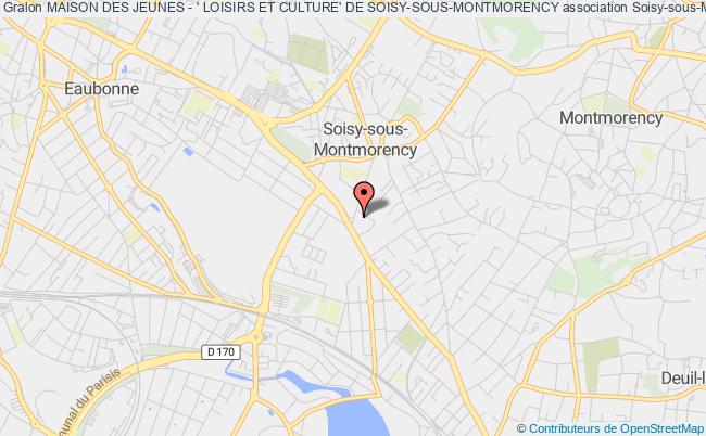 plan association Maison Des Jeunes - ' Loisirs Et Culture' De Soisy-sous-montmorency Soisy-sous-Montmorency