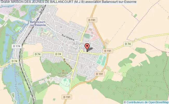plan association Maison Des Jeunes De Ballancourt (m.j.b) Ballancourt-sur-Essonne